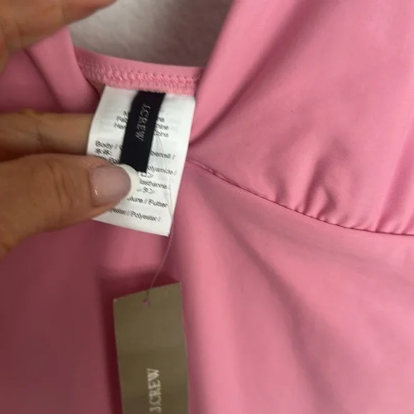 NWT J CREW Pink one piece swimsuit 16 - Picture 4 of 7